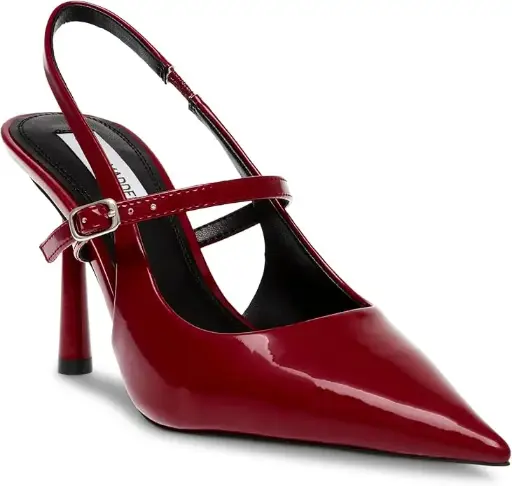 Zapatillas de tacón rojo