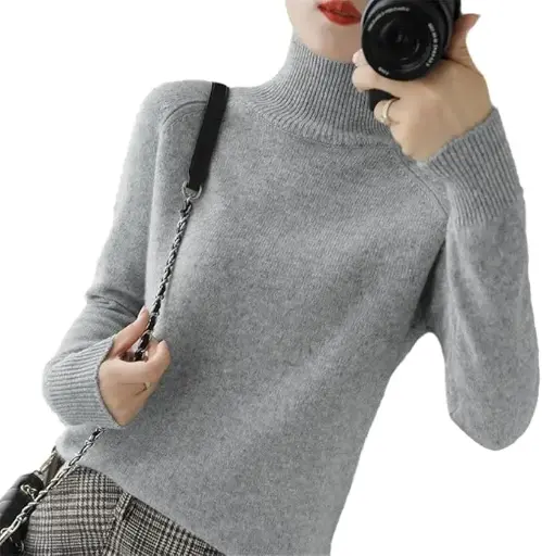 Suéter de lana gris