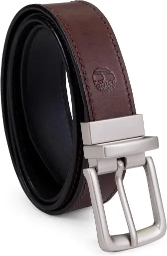 Cinturón de piel marrón